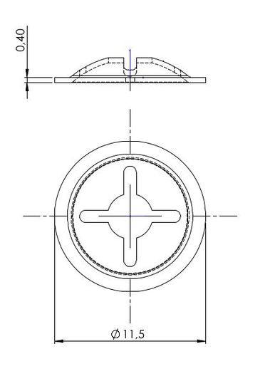 Clip Typ R "Miniclip" Zeichnung
